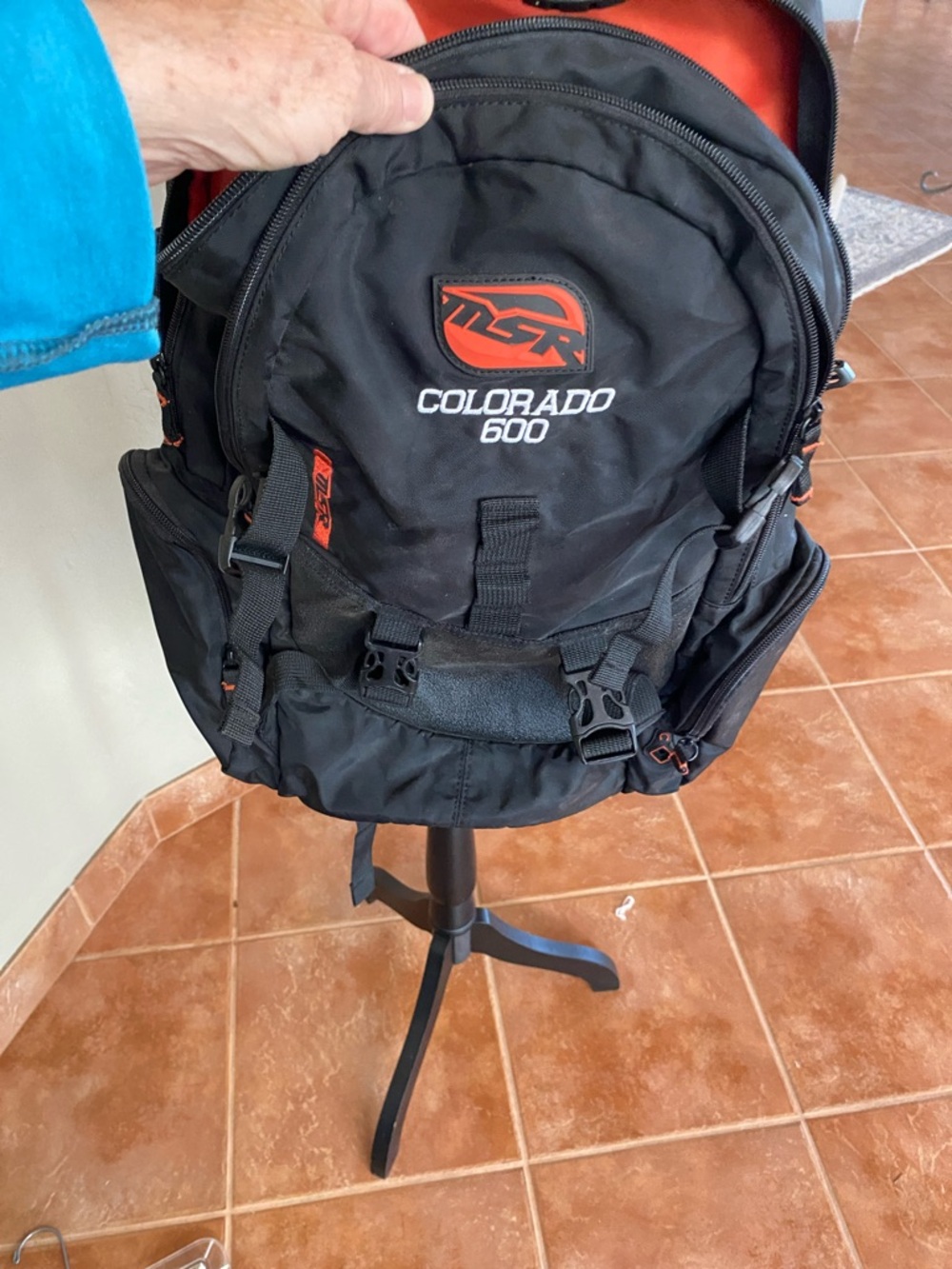 Colorado 600 Black and Orange Backpack